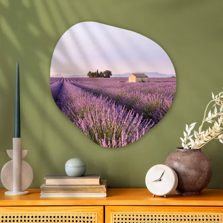 Organische vorm aluminium - Lavendel - Landschap - Sereen - Paars — 2