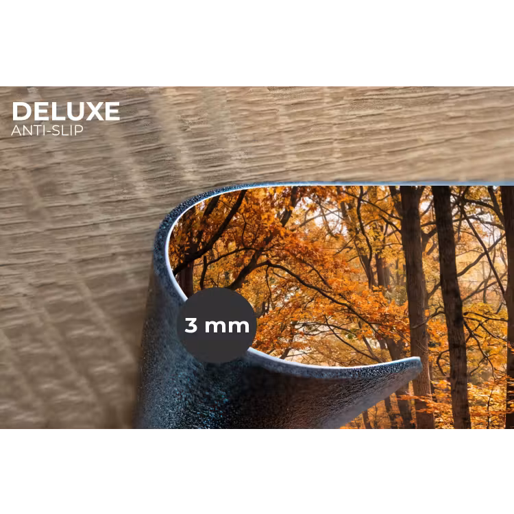 Placemat - 6 stuks - Bospad - Herfstbos - Bladeren - Oranje - Nostalgisch — 4