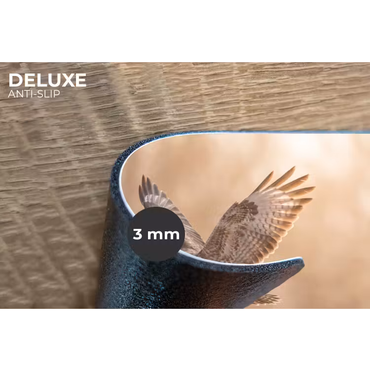 Placemat - 6 stuks - Buizerd - Roofvogel - Natuur - Bruin — 4
