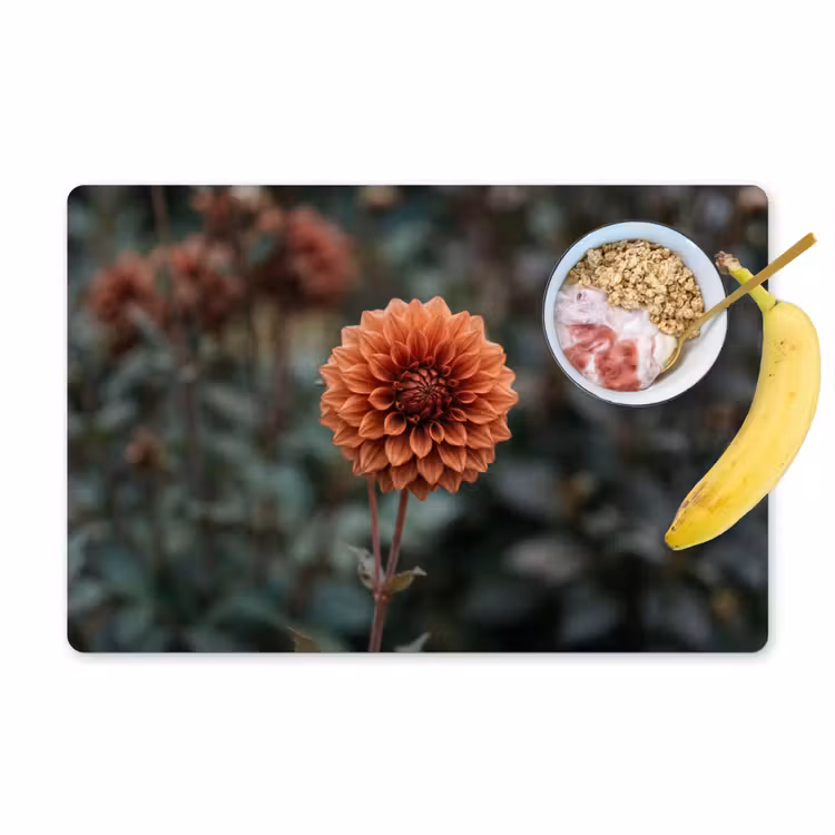 Placemat - 6 stuks - Dahlia - Bloem - Natuur - Sfeervol — 1