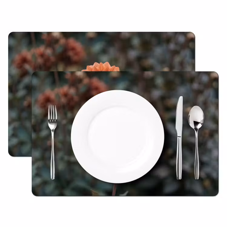 Placemat - 6 stuks - Dahlia - Bloem - Natuur - Sfeervol — 2