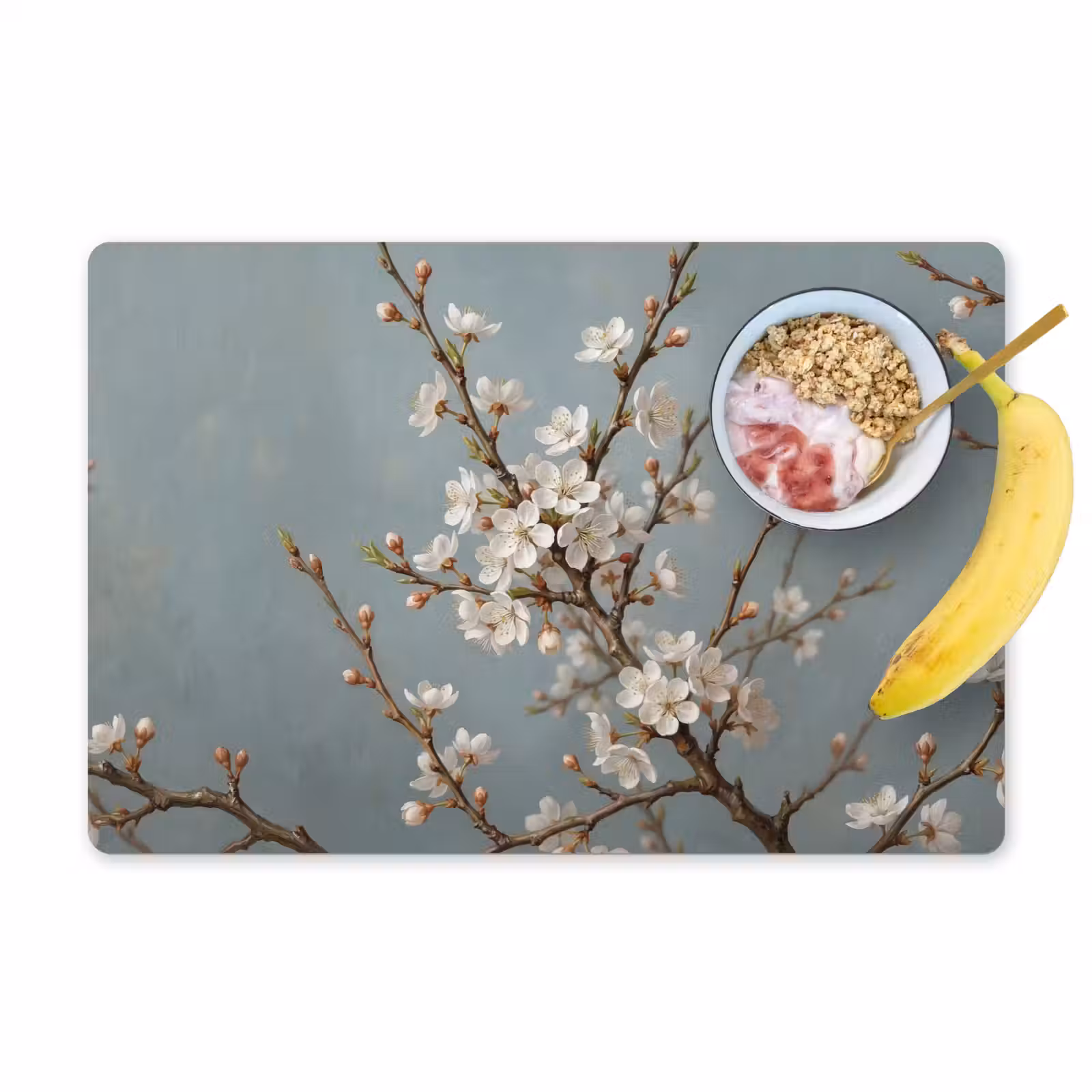 Placemat - 6 stuks - Botanisch - Stilleven - Blauw — 1