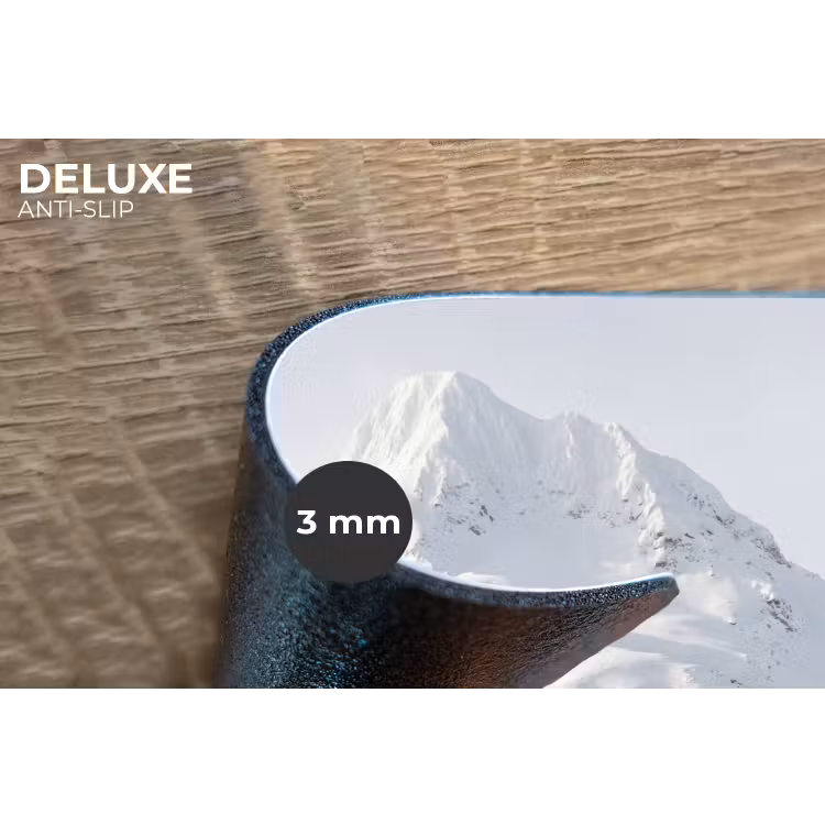 Placemat - 6 stuks - Berg - Sneeuw - Winter - Natuur - Wit — 4