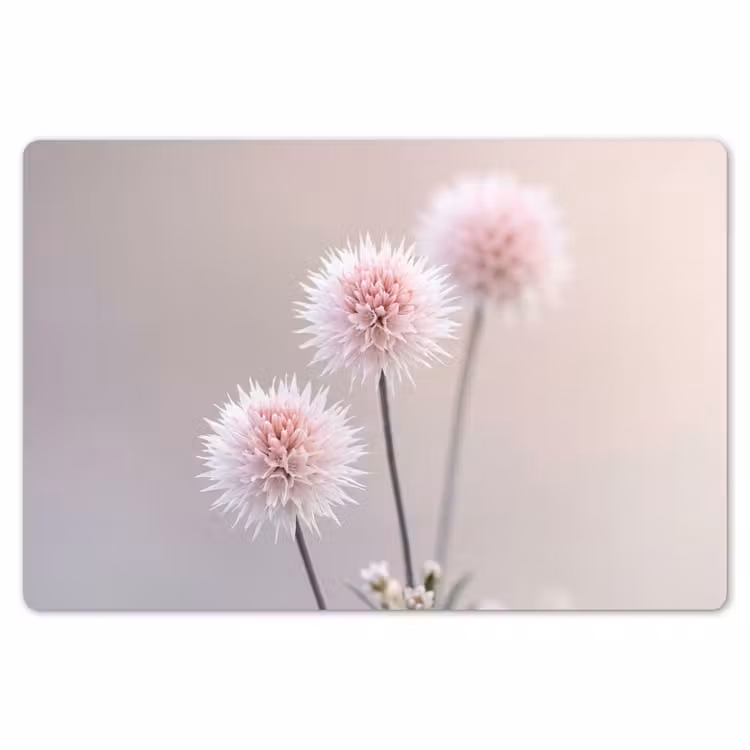 Placemat - 6 stuks - Bloemen - Bollen - Roze — 7