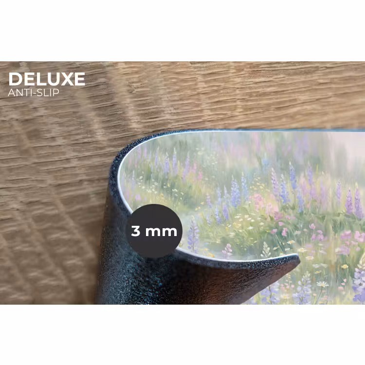 Placemat - 6 stuks - Bloemenveld - Heuvels - Kleurrijk — 4