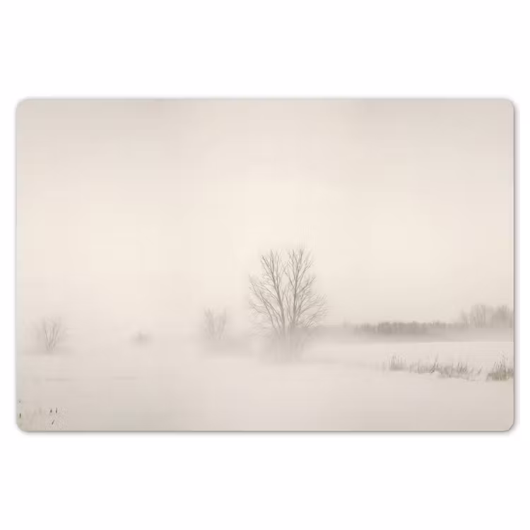 Placemat - 6 stuks - Boom - Mist - Sneeuw - Winter - Minimalistisch — 7