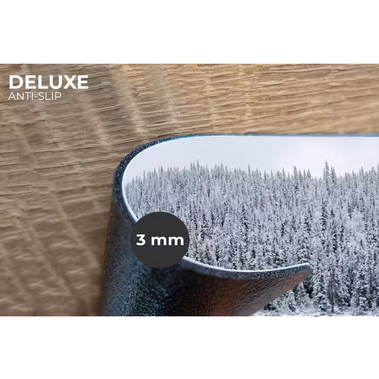 Placemat - 6 stuks - Bos - Reflectie - Meer - Winter - Serene — 4