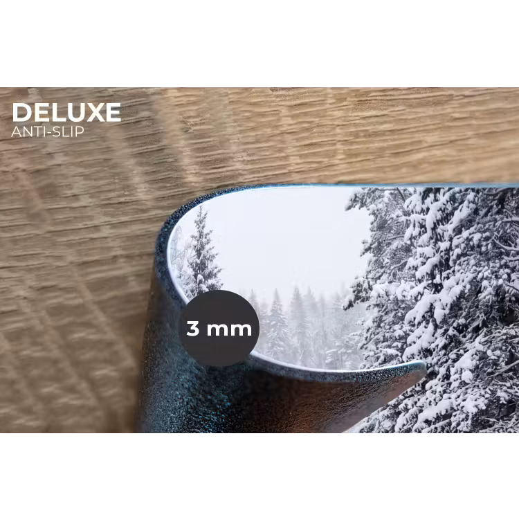 Placemat - 6 stuks - Bos - Winter - Sneeuw - Pad - Natuur — 4
