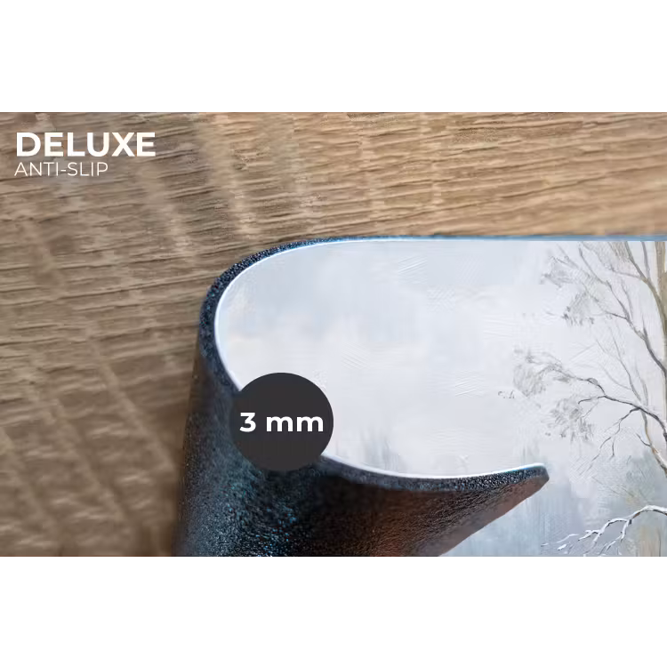 Placemat - 6 stuks - Bospad - Dennen - Sneeuw - Winter - Rustgevend — 4