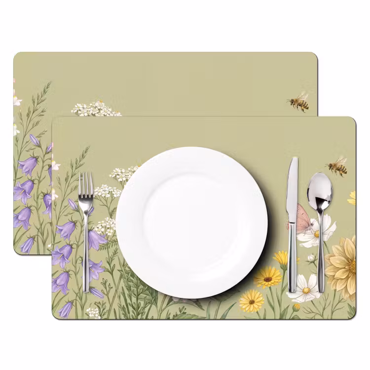 Placemat - 6 stuks - Botanisch - Bloemen - Kleurrijk — 2