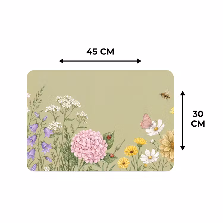 Placemat - 6 stuks - Botanisch - Bloemen - Kleurrijk — 3