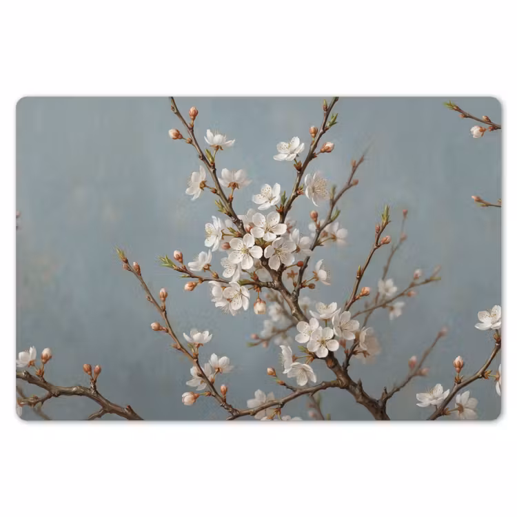 Placemat - 6 stuks - Botanisch - Stilleven - Blauw — 7