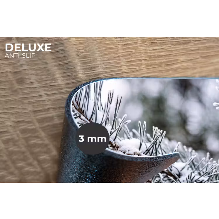 Placemat - 6 stuks - Dennenappel - Tak - Sneeuw - Winter - Sfeervol — 4