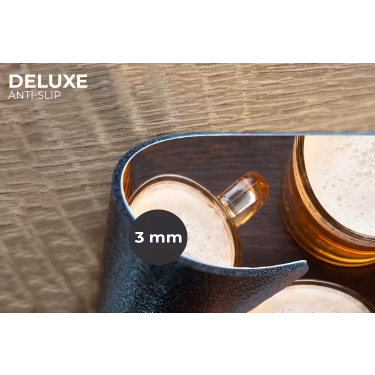 Placemat - 6 stuks - Bier - Glazen - Schuim - Hout - Drank — 4