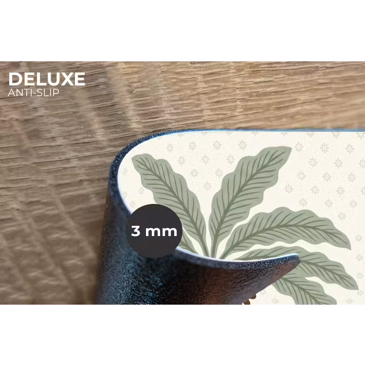 Placemat - 6 stuks - Boom - Bladeren - Groen - Decoratief - Beige — 4