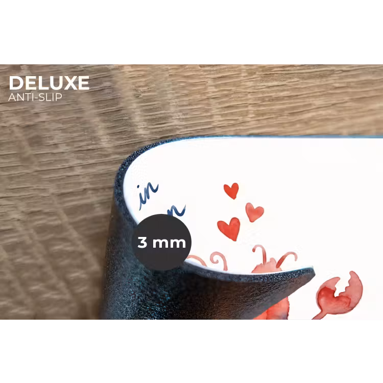 Placemat - 6 stuks - Dier - Dans - Liefde - Waterverf - Rood — 4