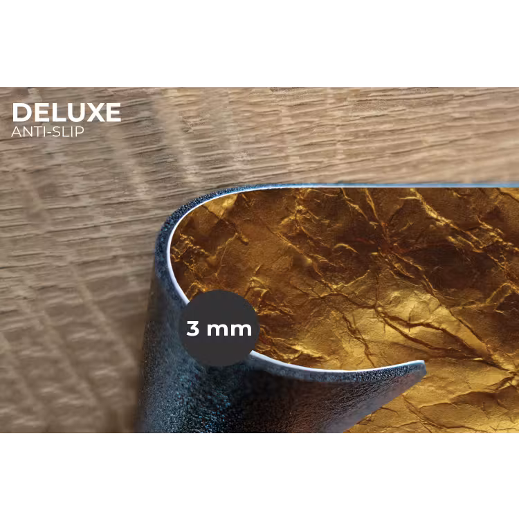 Placemat - 6 stuks - Bladgoud - Textuur - Goud — 4