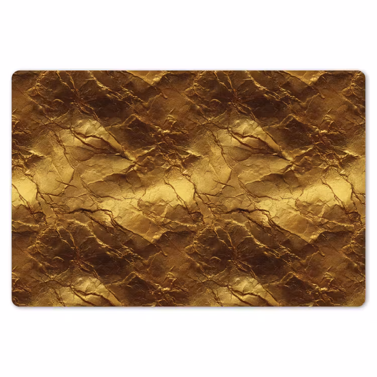 Placemat - 6 stuks - Bladgoud - Textuur - Goud — 7