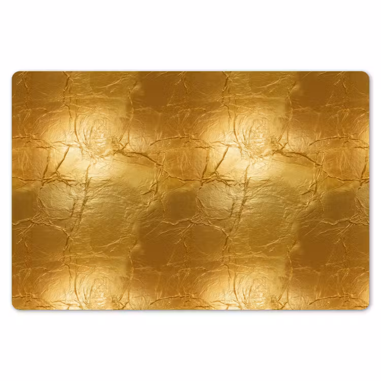 Placemat - 6 stuks - Bladgoud - Vintage - Textuur - Warm Goud — 7