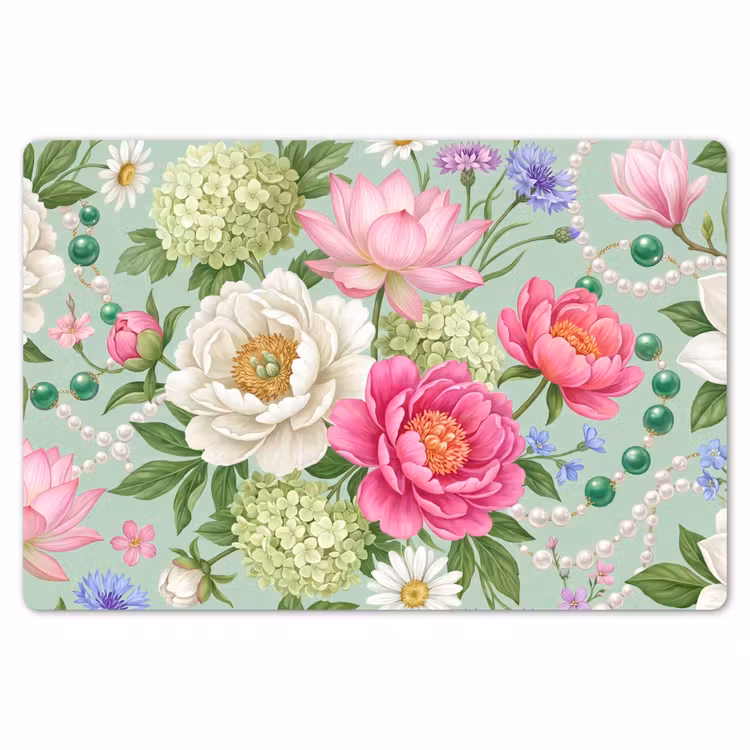 Placemat - 6 stuks - Bloemen - Patroon - Botanisch - Groen — 7
