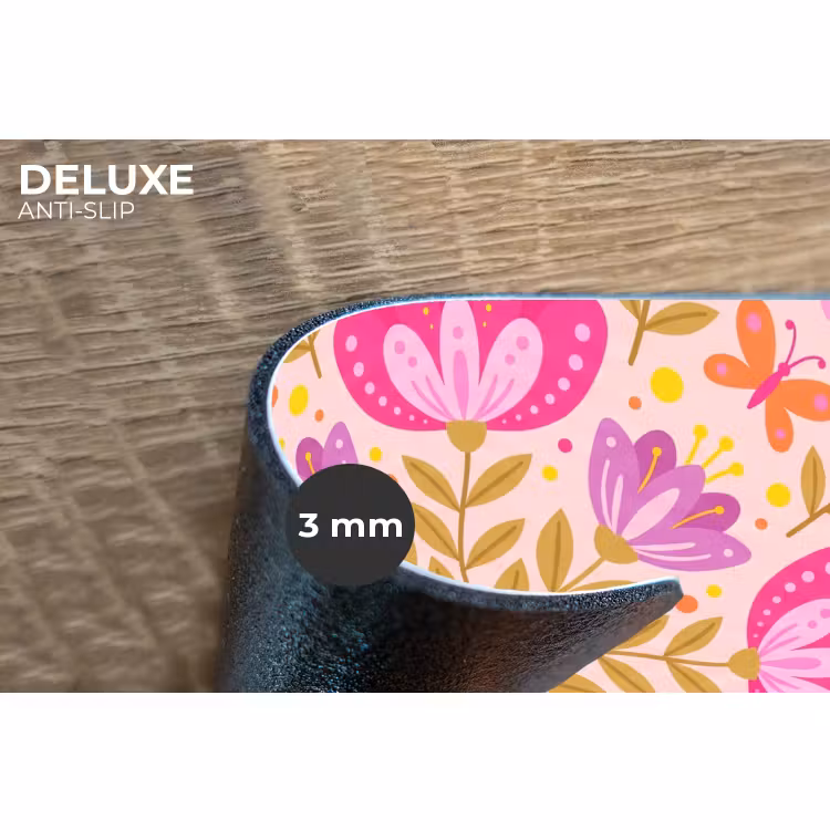 Placemat - 6 stuks - Bloemen - Patroon - Natuur - Abstract - Roze — 4