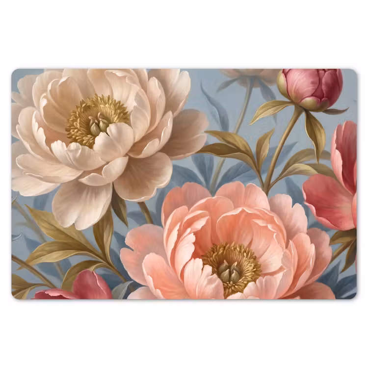 Placemat - 6 stuks - Bloemen - Roze - Beige - Modern - Natuur — 7