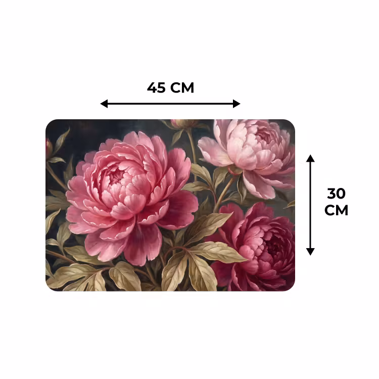 Placemat - 6 stuks - Bloemen - Roze - Klassiek - Natuur — 3