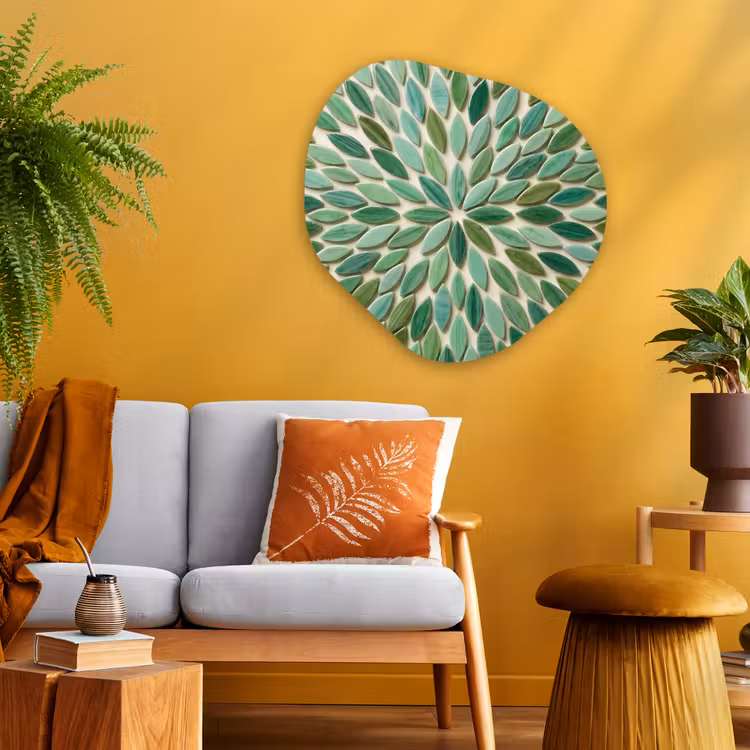 Organische vorm aluminium - Patroon - Blad - Groen - Abstract — 3