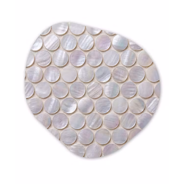 Organische vorm aluminium - Patroon - Cirkels - Abstract - Modern - Wit — 1