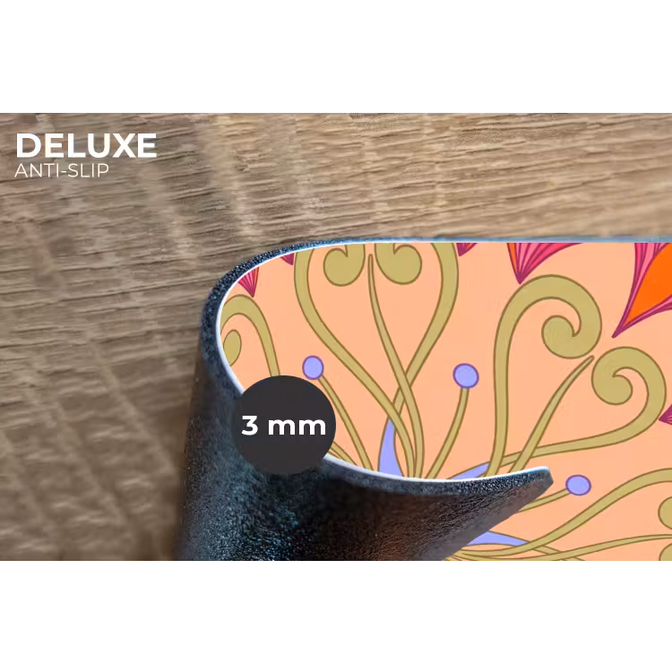 Placemat - 6 stuks - Bloemen - Patroon - Abstract - Roze - Decoratief — 4