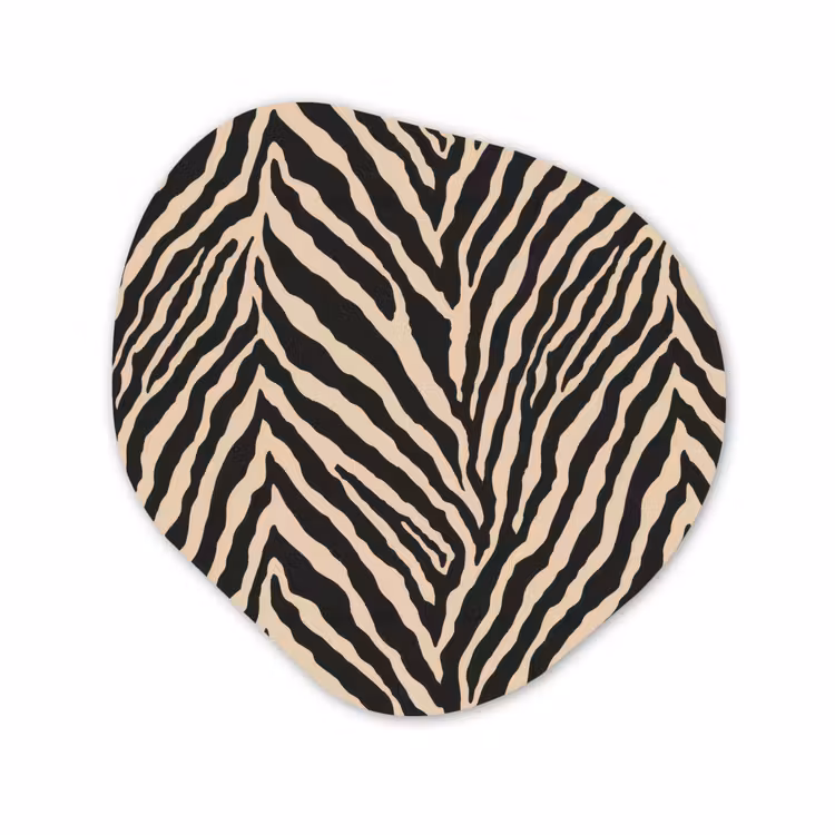 Organische vorm aluminium - Zebra - Klassiek - Zwart — 1