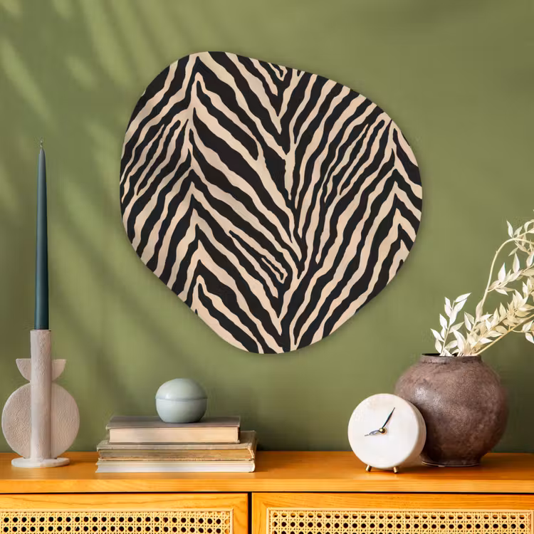 Organische vorm aluminium - Zebra - Klassiek - Zwart — 2