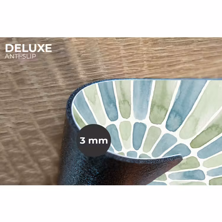Placemat - 6 stuks - Abstract - Spiraal - Patroon - Modern - Blauw-Groen — 4