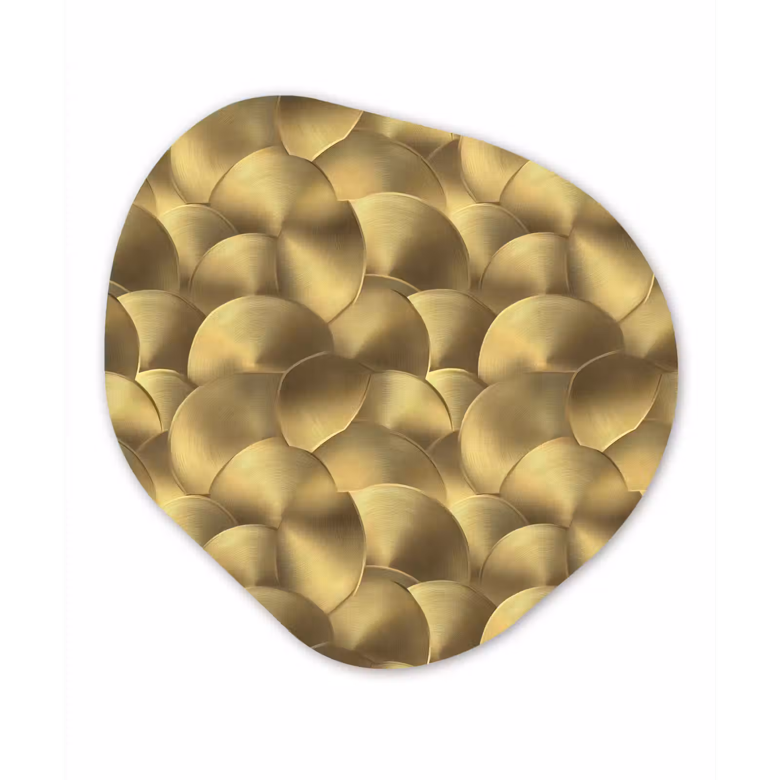 Organische vorm aluminium - Modern - Cirkel - Goud — 1