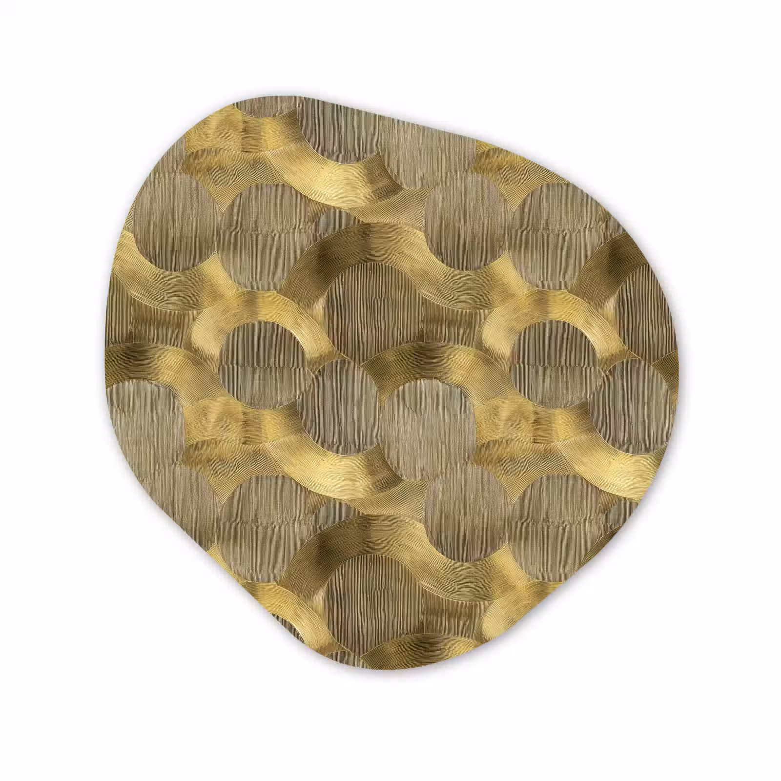 Organische vorm aluminium - Modern - Geometrisch - Goud — 1