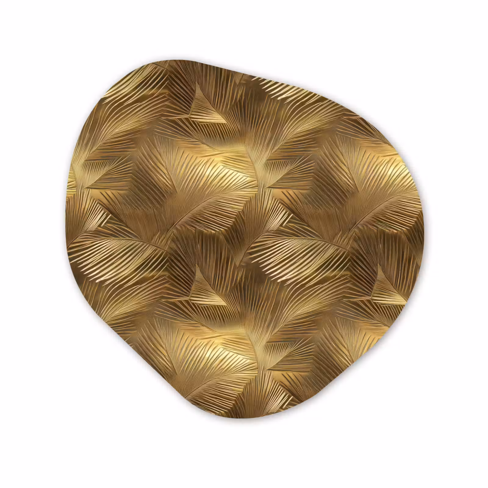 Organische vorm aluminium - Palm - Waaier - Goud — 1