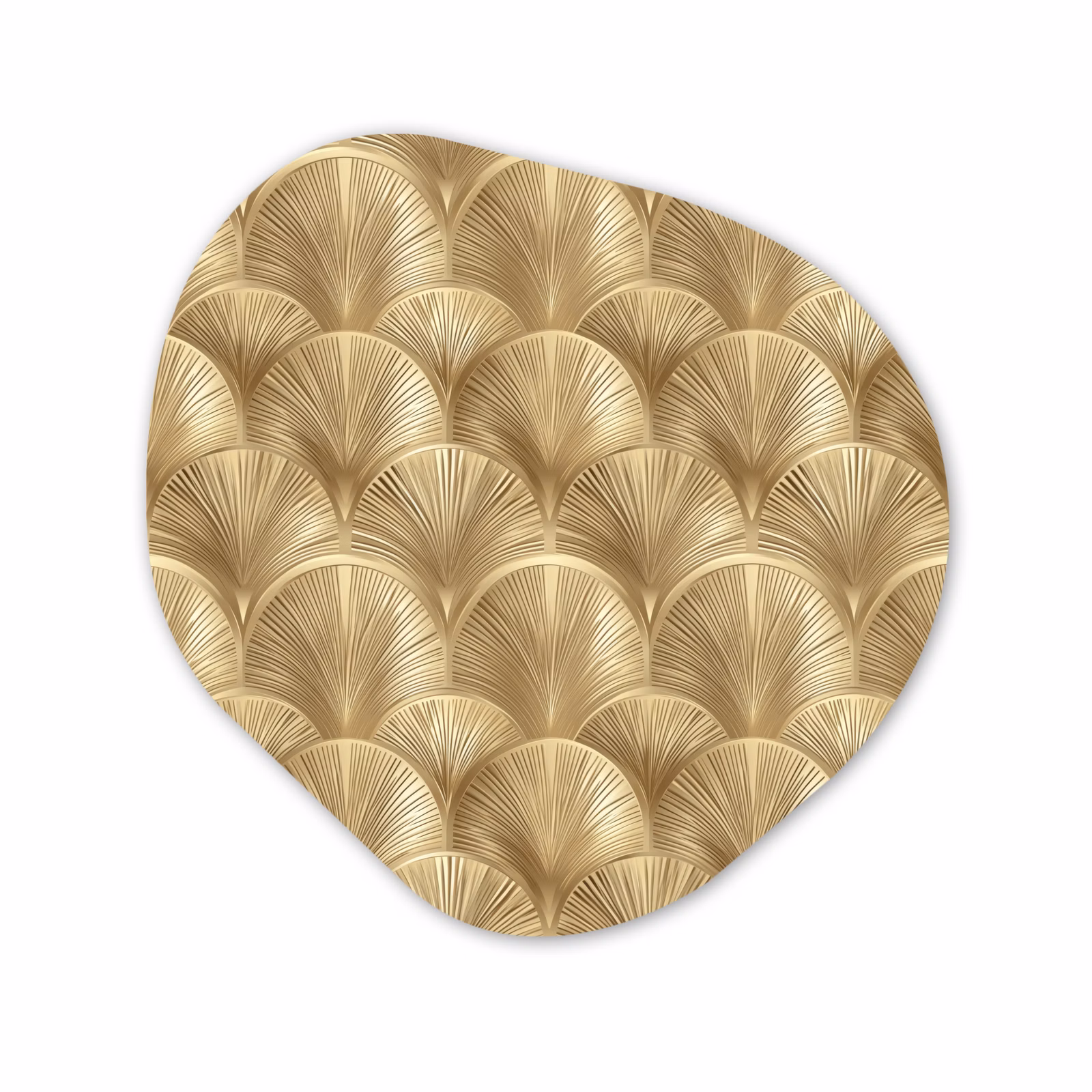 Organische vorm aluminium - Patroon - Waaier - Goud — 1