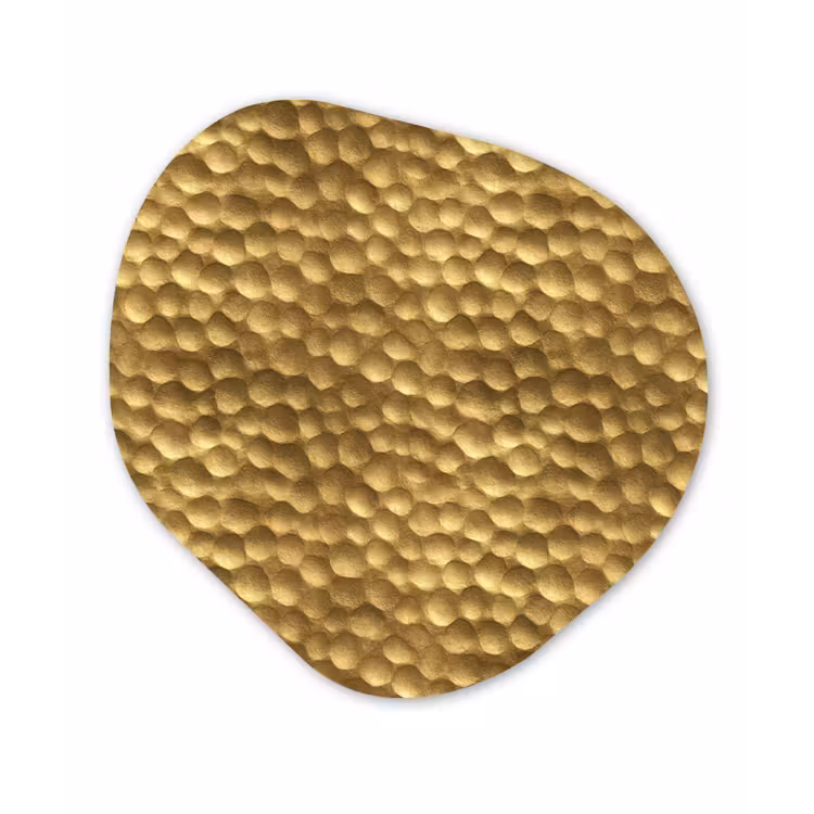 Organische vorm aluminium - Metaal - Dynamisch - Goud — 1