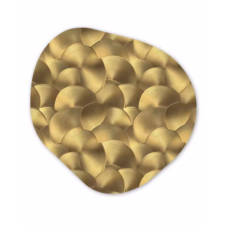 Organische vorm aluminium - Modern - Cirkel - Goud — 1