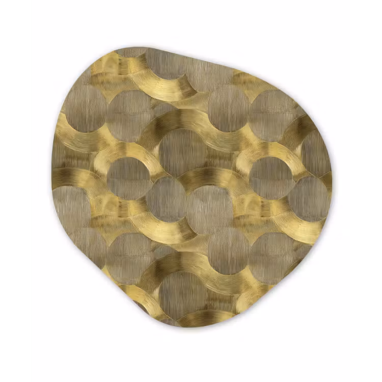 Organische vorm aluminium - Modern - Geometrisch - Goud — 1
