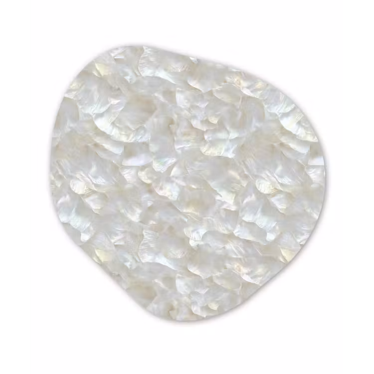 Organische vorm aluminium - Parelmoerglans - Wit - Schelp — 1