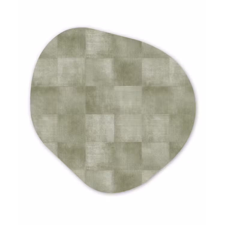 Organische vorm aluminium - Vlakken - Rustiek - Groen — 1
