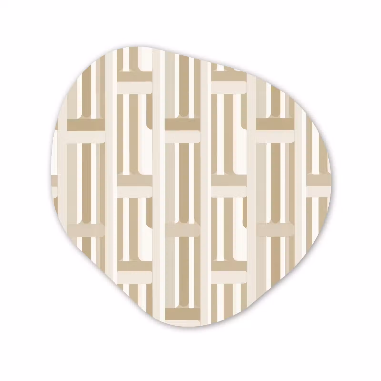 Organische vorm aluminium - Modern - Geometrisch - Beige — 1
