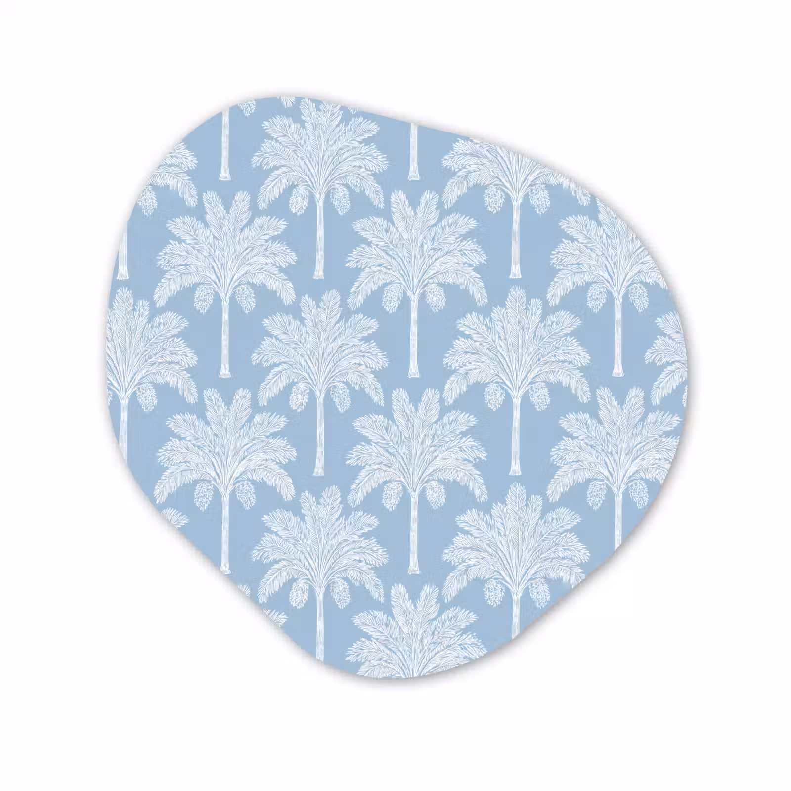 Organische vorm aluminium - Palmboom - Modern - Blauw — 1