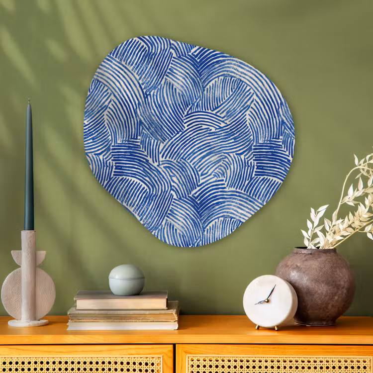Organische vorm aluminium - Modern - Abstract - Blauw — 2