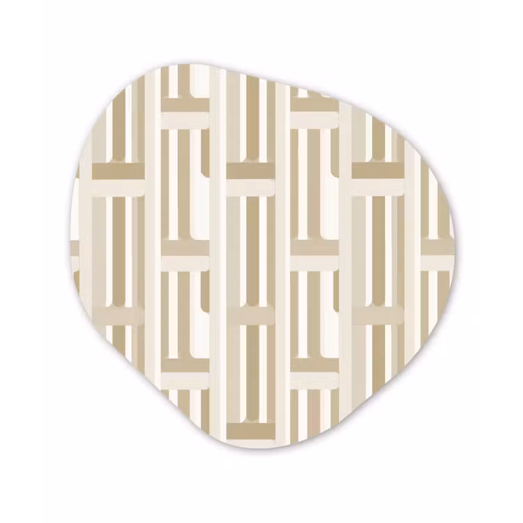 Organische vorm aluminium - Modern - Geometrisch - Beige — 1