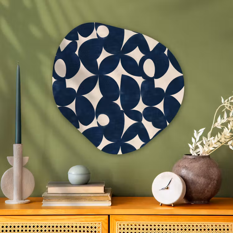 Organische vorm aluminium - Modern - Geometrisch - Blauw — 2
