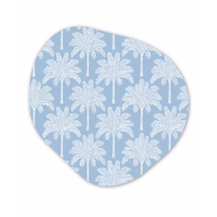 Organische vorm aluminium - Palmboom - Modern - Blauw — 1