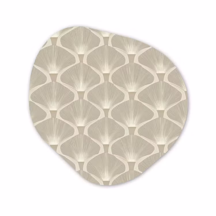 Organische vorm aluminium - Paneel - Ginkgo - Zand — 1