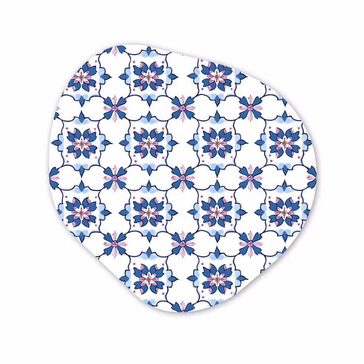 Organische vorm aluminium - Modern - Patroon - Blauw - Roze — 1